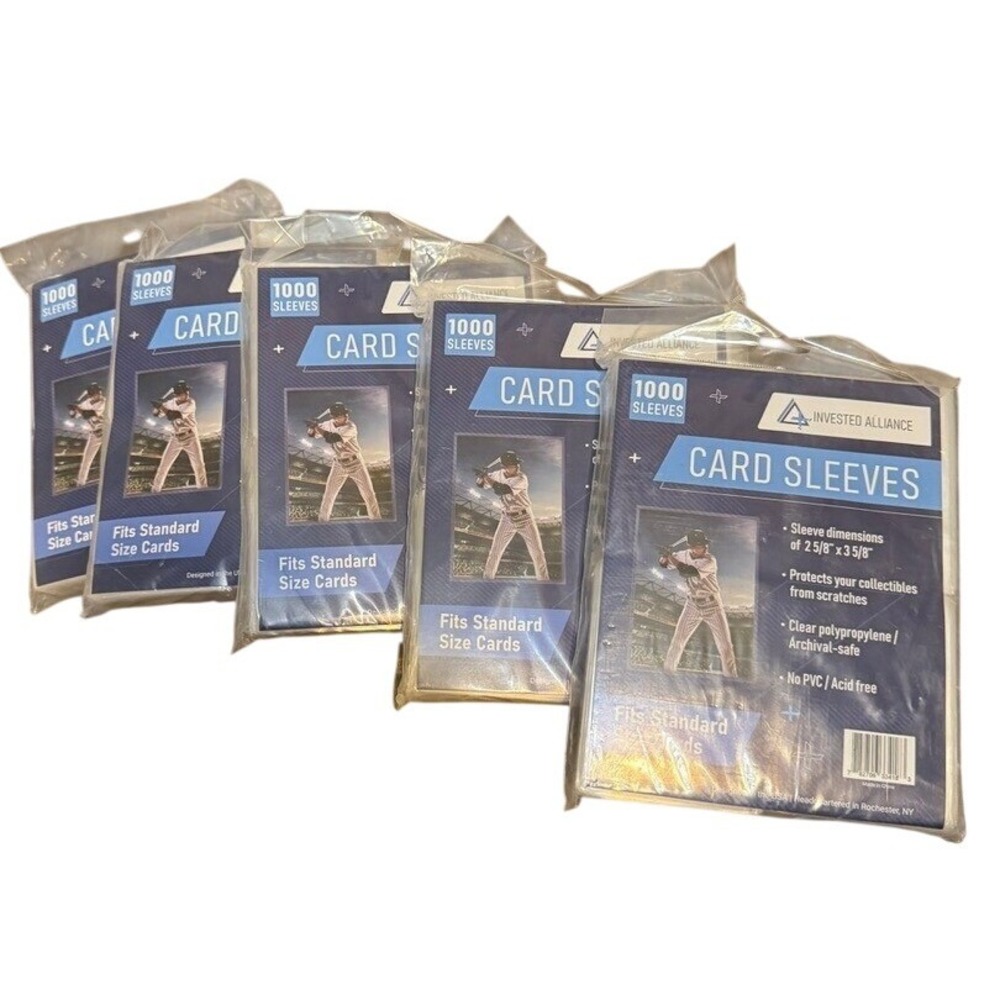 SEALED Invested Alliance Card Sleeves Bundle‎ Lot of 5 Packs standard size Cards